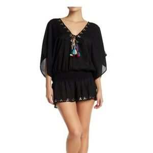 Ale by Alessandra Women’s Swim Beach Cover Up Romper‎ Size M/L
